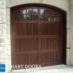 Custom Wood Overhead Garage door installed by Smart doors