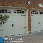 barn style overhead panel garage door installed by smart door