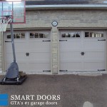 installation of carriage style overhead garage door in north York, Toronto