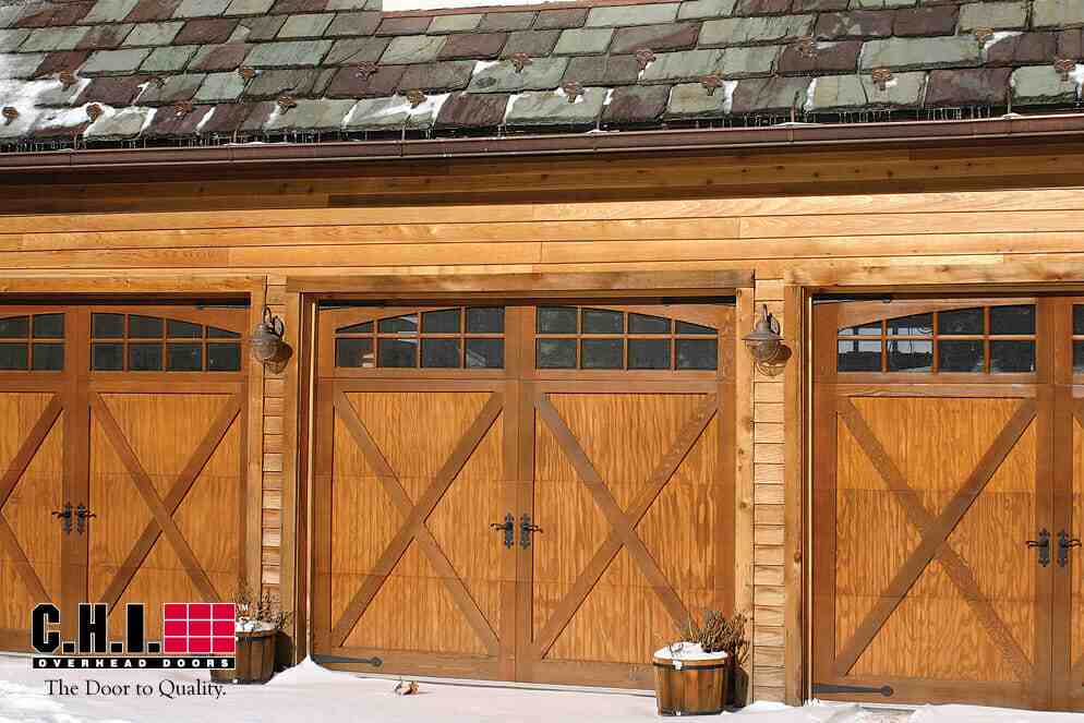 cedar Wood overlay Garage door installation north York