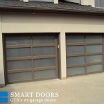 Double Glass Garage door installed by smart doors at Toronto Home