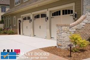 Insulated Carriage style double Garage Doors installed in Toronto