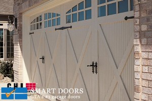 carriage style insulated garage door installed in North York