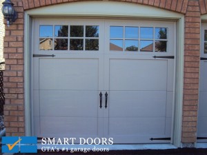 Carriage style double Garage Doors installed in Markham