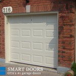 white raised panel overhead Garage Door replacement Toronto