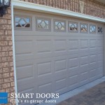 Double Garage Doors with raised overhead panels installed in Thornhill