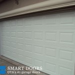 Raised overhead panel Garage Door installed in Toronto by smart doors