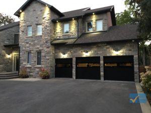 Fiberglass Garage Doors with see through glass panel