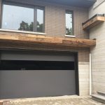 Modern Flush panel Matt grey Garage Doors installed in Richmond Hill