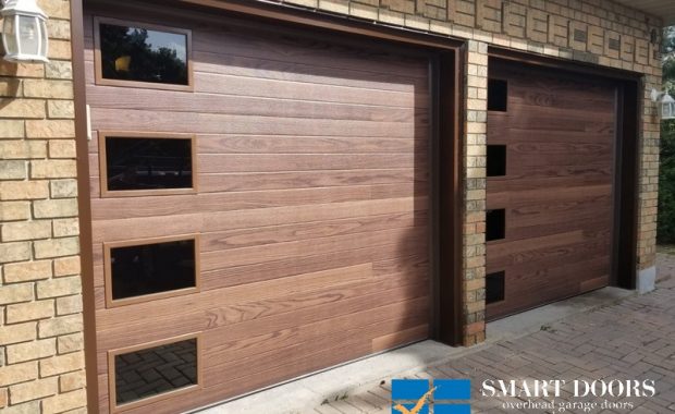 Toronto installation of custom flush panel garage doors