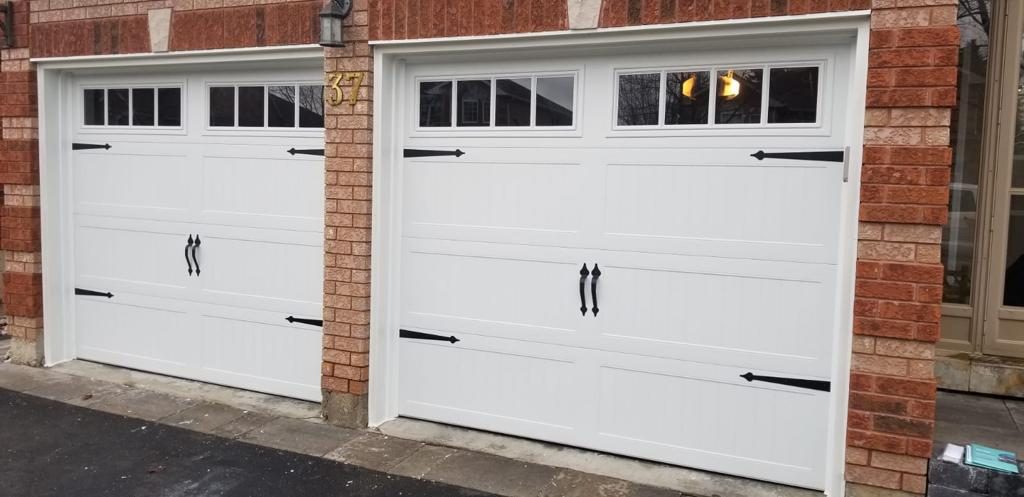 White Barn Styled Garage Doors, Barn Garage Doors