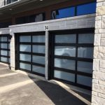 Full glass overhead garage Doors installation in Victoria Park, Toronto