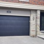 Modern Brownish Fiberglass Garage Door Installation in Willowdale, Toronto
