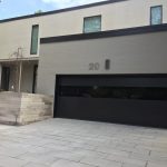 Modern full view smooth panel garage door installed North York, Toronto