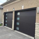 Twinning flush panel overhead garage doors Installation in Eglinton, Toronto