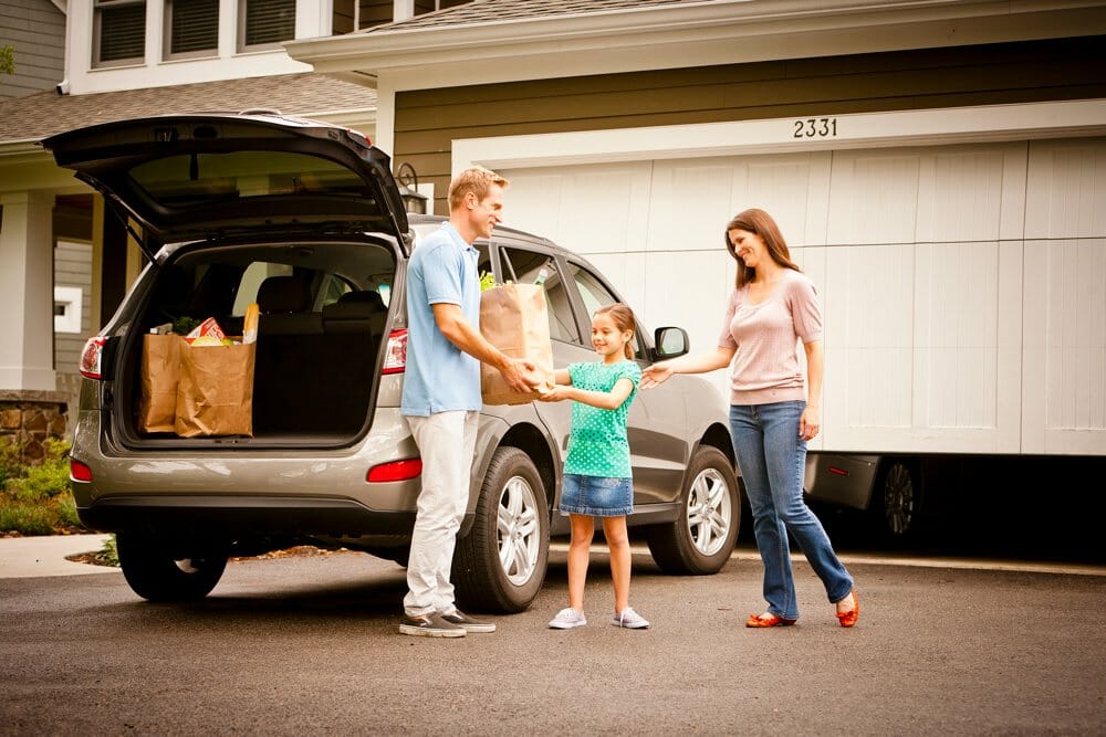 Family-with-Garage-Door-Opener