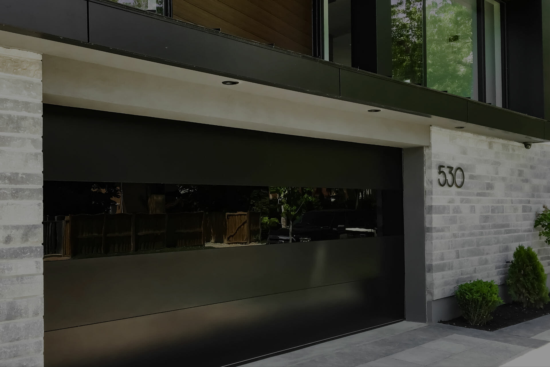 modern aluminum and glass garage doors full glass inserts